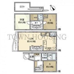 仲池上戸建の物件間取画像